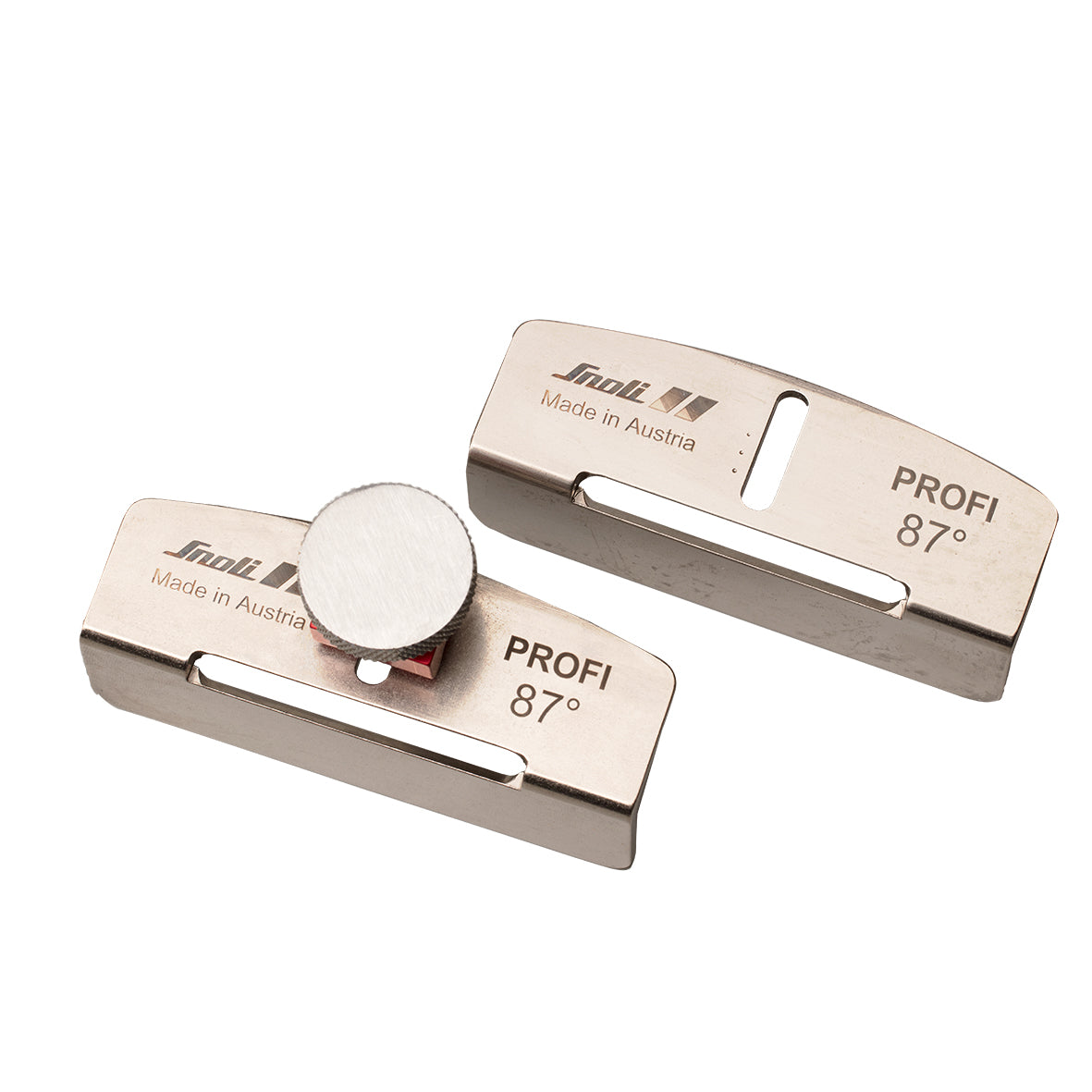 SNOLI World Cup Pro, file guide CNC machined, polished and specially coated