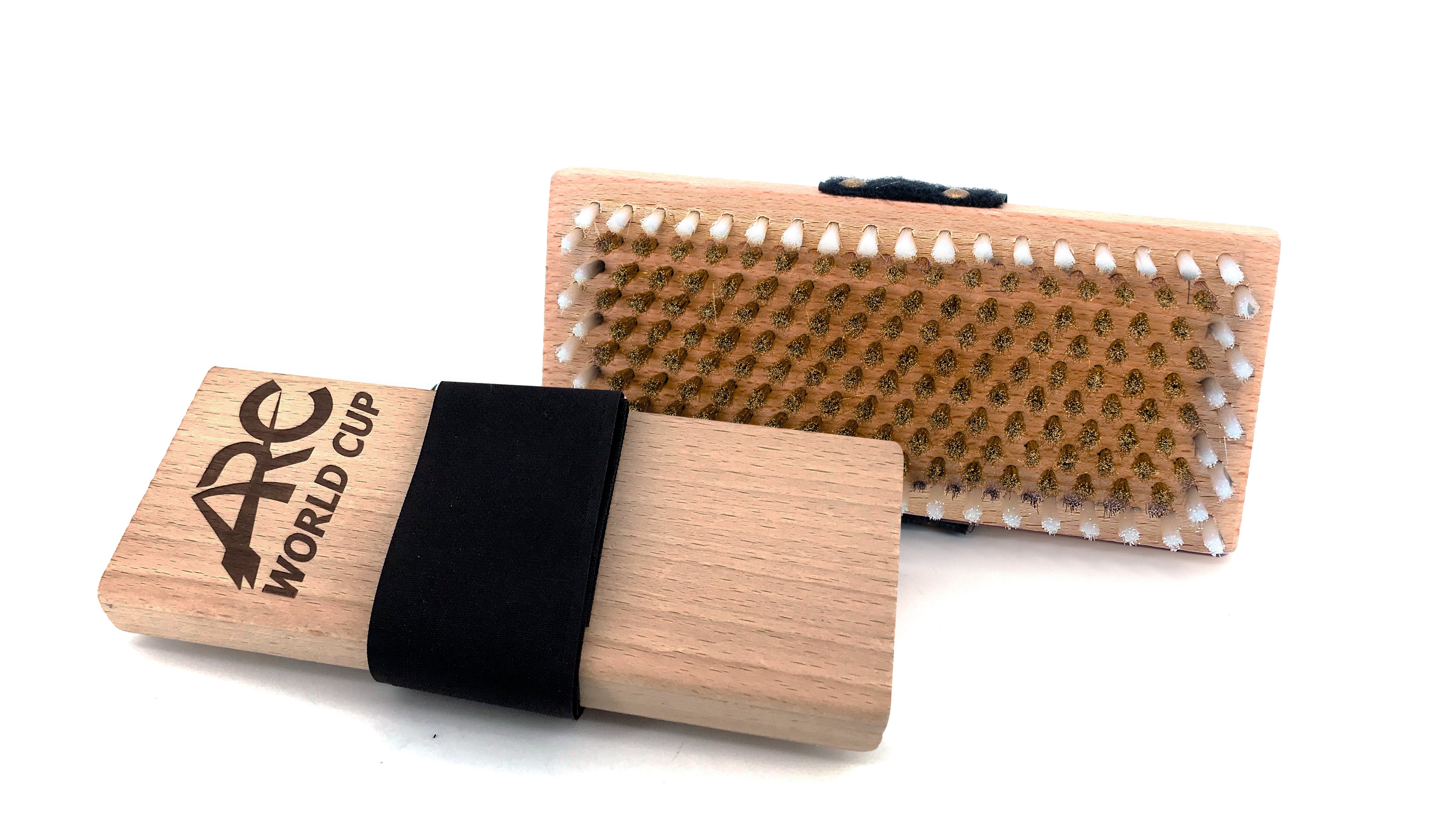 Handbürste  Hard brass - White nylon containment loop