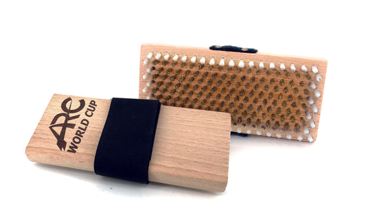 Handbürste  Hard brass - White nylon containment loop