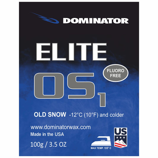 Dominator Elite OS 1 – speziell formuliertes Wachs für alten, kalten Schnee bei Minusgraden